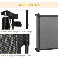 PawHut Foldable Pet Gate, for Stairs, Doorways, Corridors - Black(m-7)