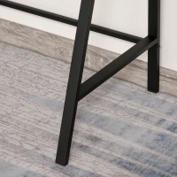 HOMCOM Writing Desk Computer Table Home Office PC Laptop Workstation Storage Shelf 84L x 45W cm Grey(m-8)