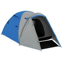 Outsunny Two-Man Dome Tent, with Front Porch and Accessories - Blue/Grey(m-1)