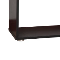 HOMCOM Bibliothèque étagère zig zag design contemporain 80L x 24l x 191H cm 6 niveaux noir(m-5)