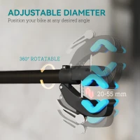 HOMCOM Bike Repair Stand, with Adjustable Clamp, Black(m-4)