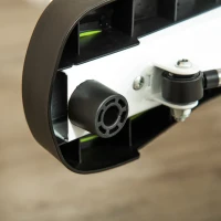 HOMCOM Stepper con Manubrio, Pedali Antiscivolo e Monitor LCD, in Acciaio e ABS, 55x44x108 cm, Bianco Nero e Verde(m-9)