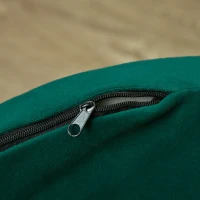 PawHut Divano per Cani Imbottito con Schienale e Cuscino Rimovibile, Cuccia per Gatto da Interno, 65x64x37 cm, Verde(m-9)