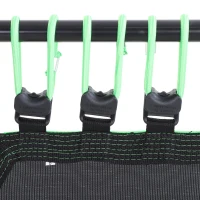 HOMCOM Trampolino Elastico 106cm per Adulti e Bambini in Acciaio - Per Interni, Esterni, Casa, Palestra - Carico: 100Kg(m-9)