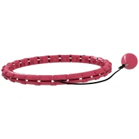 SPORTNOW Hula Hoop Cerceau avec Picots de Massage ajustable de 45 à 106 cm de tour de taille 24 segments amovibles, fitness(m-7)