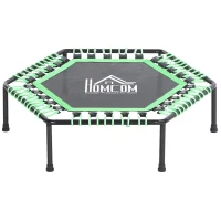 HOMCOM Trampolino Elastico 106cm per Adulti e Bambini in Acciaio - Per Interni, Esterni, Casa, Palestra - Carico: 100Kg(m-10)