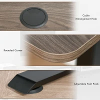 Vinsetto 72-116cm Adjustable Electric Standing Desk, with LED Display - Black(m-8)