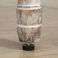 HOMCOM Set 2 Sedie per Tavolo da Pranzo Classiche in Legno con Rivestimento in Tessuto, Grigio(m-9)