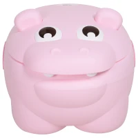 HOMCOM Portable Baby Potty Kids Children Training Toilet Chair Toddler Trainer Stool with Cushion 6 Months - 2 Years Pink(m-8)