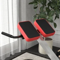 SPORTNOW Sedia Romana ad Altezza Regolabile con Imbottitura Spessa, in Acciaio e PU, 126x70x67-84 cm, Nera(m-8)