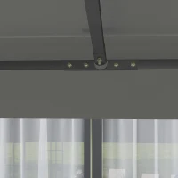 Outsunny 3 x 3(m) Gazebo Frame Replacement - Grey(m-9)