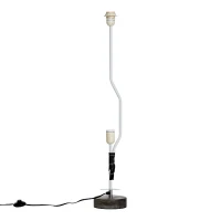 HOMCOM Lampe lampadaire colonne sur pied abat-jour lin circulaire double lumière tamisée 40 W dim. Ø 15 x 120H cm gris chiné(m-5)