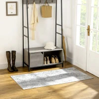 HOMCOM Grey Rug, Modern Abstract Area Rugs, Decorative Carpet for Living Room, Bedroom, Dining Room, 150 x 80cm(m-2)