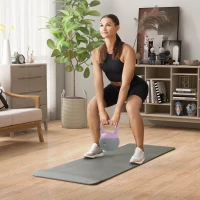 SPORTNOW 6KG Soft Kettlebell, Kettle Bell with Non-Slip Handle for Home Gym, Weight Lifting, Strength Training, Purple/Grey(m-10)