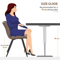 HOMCOM Set of 4 Contrast Stitched PU Leather Racing-Style Dining Chairs Accent Seat w/ Steel Legs Ergonomic Back Padding Home Living Room Brown(m-7)