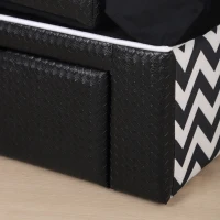 PawHut Dog Sofa Bed, with Storage, Drawer, Soft Cushion, for Small Dogs - Black(m-8)