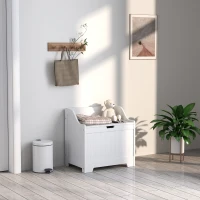 HOMCOM 61L Home Storage Chest - White(m-10)