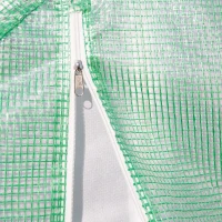 Outsunny Serra a Tunnel 3x3x2m con Porta e 6 Finestre, Doppia Copertura in PE e Struttura in Acciaio(m-9)