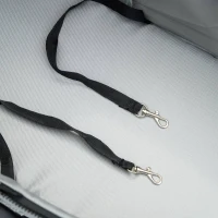 PawHut Passeggino per Cani Pieghevole con Guinzaglio di Sicurezza e Cestino Portaoggetti, Grigio(m-9)