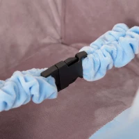 HOMCOM Cheval à Bascule Jouet à Bascule éléphant et Porteur sur roulettes 2 en 1 Fonction Musicale 32 Pistes Ceinture sécurité(m-9)