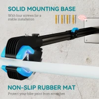 HOMCOM Bike Repair Stand, with Adjustable Clamp, Black(m-5)