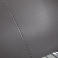 HOMCOM Cosmetic Stool 360° Rotate Height Adjustable Salon Massage Spa Chair Hydraulic Rolling Faux Leather Saddle Stool, Grey(m-8)