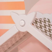 HOMCOM Armadio Cameretta, Mobile Portagiochi con 4 Contenitori, 3 Armadietti e Mensole in PE Arancione, 128x34x155cm(m-9)