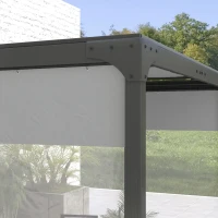 Outsunny Set of Two 3 x 2m Replacement Pergola Panels - Grey(m-7)