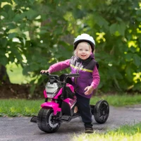 AIYAPLAY Motorcycle Design, 3 in 1 Toddler Trike, Sliding Car, Balance Bike with Headlight, Music, Horn, Pink(m-2)