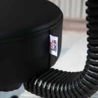 HOMCOM Swivel Salon Chair w/ Padded Seat Back 5 Wheels Adjustable Height Salon Hairdressers Tattoo Spa Rolling Black(m-9)