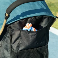 PawHut Pet Stroller for Small and Miniature Dogs, with Rain Cover - Dark Green(m-9)