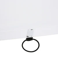 HOMCOM Portería de Fútbol para Niños con Lona de Precisión y Puntería para Entrenamiento y Perfeccionamiento 240x88x174 cm Blanco(m-9)