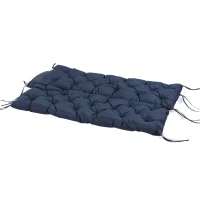 Outsunny Coussin Matelas Assise Dossier pour Banc de Jardin balancelle canapé 3 Places Grand Confort 150 x 98 x 8 cm Bleu(m-8)