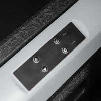 Outsunny 50L Car Refrigerator, Portable Compressor Car Fridge Freezer, Electric Cooler Box with 12/24V DC and 110-240V AC for Camping, Driving, Picnic, Down to -20℃(m-8)