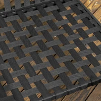 Outsunny Ensemble salon de jardin 4 pièces 4 personnes avec canapé 2 places fauteuils et table basse 8 coussins noir gris foncé(m-9)