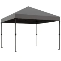 Outsunny 3 x 3m Pop-Up Gazebo, with Accessories - Grey(m-1)