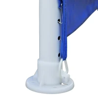 Outsunny 3 x 4 m Garden Gazebo Shelter Marquee Party Tent with 2 Sidewalls for Patio Yard Outdoor, Blue(m-9)