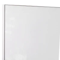 kleankin Mobiletto Pensile Bagno 60 x 10 x 48cm, con Specchio e 3 Ripiani, Armadietto a Parete in MDF Bianco(m-8)