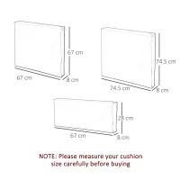 Outsunny Rattan Furniture Cushion Cover Replacement Set, 7 pcs-Cream(m-3)