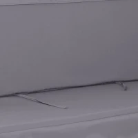 Outsunny Cojín para Balancín de 2 Piezas Cojín de Asiento y Respaldo para Jardín Terraza Exterior130x45x5 cm Gris(m-7)