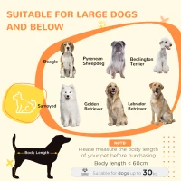 PawHut Dog Crate, End Table, with Three Doors, Locks, Latches for Large Dogs, Indoor Use - Grey(m-4)