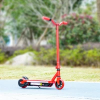 AIYAPLAY Electric Scooter for Kids 6-14 Years, with Colourful Lights, Red(m-9)