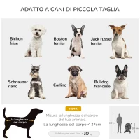 PawHut Passeggino per Cani 3 in 1 Convertibile in Borsa e Trasportino con Guinzaglio e Cuscino, Grigio(m-7)