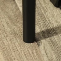 HOMCOM Scrivania Moderna Stile Industriale con 2 Cassetti per Camera e Ufficio, Metallo e MDF, 110x55x75cm, Nero Marrone(m-9)