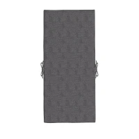 Outsunny Lot de 2 coussins d'extérieur pour fauteuil chaise à dossier avec attaches rembourrage 8 cm, 112L x 51l cm, gris foncé(m-7)