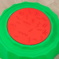 Outsunny Percorso di Equilibrio Giocattolo per Bambini 3-6 Anni, Pietre di Fiume Set 3 Pezzi Antiscivolo e Impilabili(m-8)