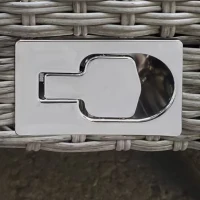 Outsunny Outdoor PE Rattan Sun Lounger, Multi-position Backrest Adjustable Single Recliner Sunbed Daybed with Removeable & Washable Cushion, for Patio, Garden, Dark Grey(m-8)