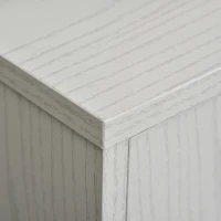 HOMCOM Kitchen Storage Unit, Modern Microwave Stand Trolley Cart, Sideboard with Cabinet,  Locking Wheels, Shelf for Living Room, Dining Room, White(m-9)