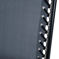 Outsunny Three-Piece Rocking Chair Garden Bistro Set - Grey(m-9)