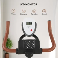 SPORTNOW Quiet Stationary Exercise Bike with Adjustable Resistance, Seat, Black(m-7)